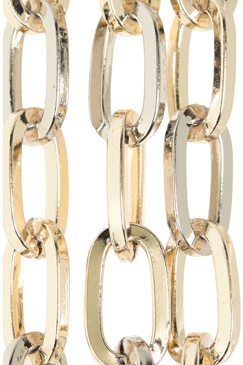 two-tone charm chain belt, Alternate, color, GOLD MULTI
