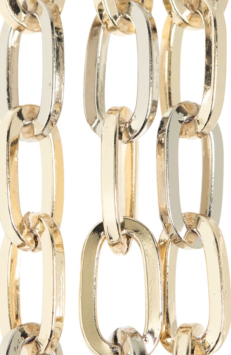 Kate Spade New York two-tone charm chain belt, Alternate, color, Gold Multi