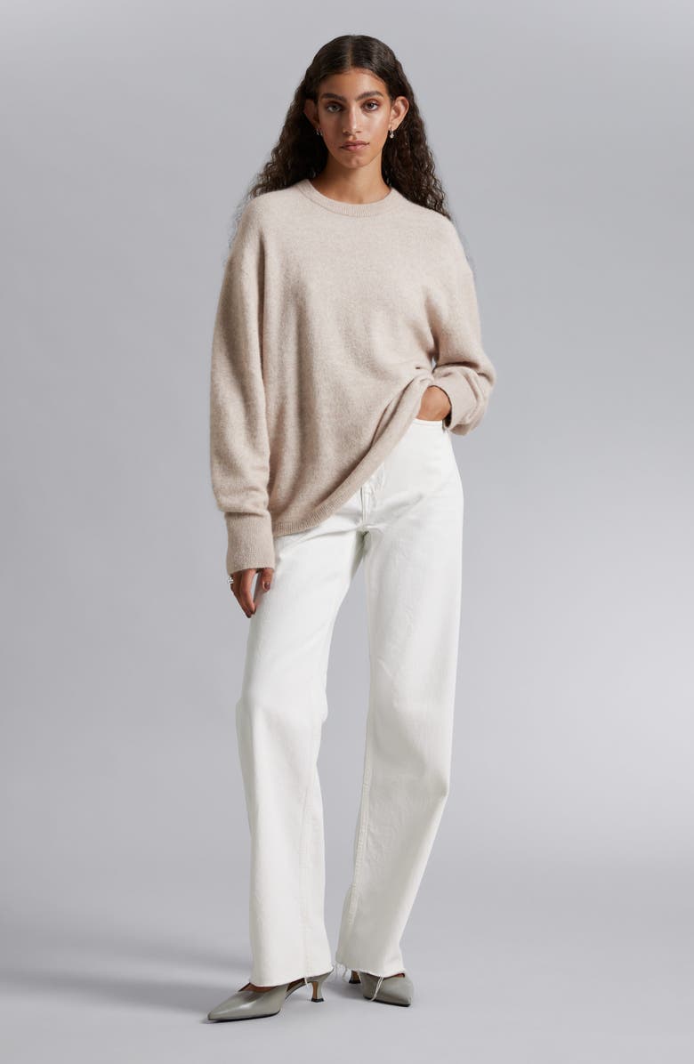 & Other Stories Alpaca Blend Crewneck Sweater, Alternate, color, 