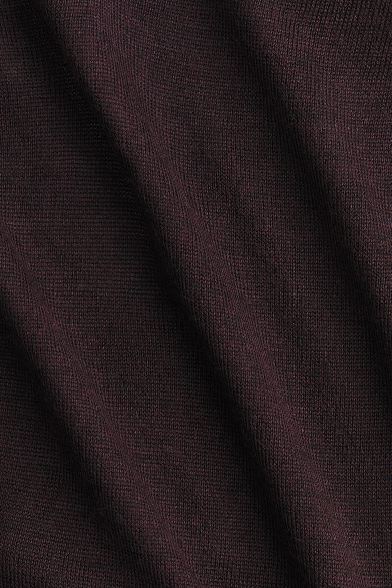 Scarf-detail Turtleneck Top, Alternate, color, Dark purple