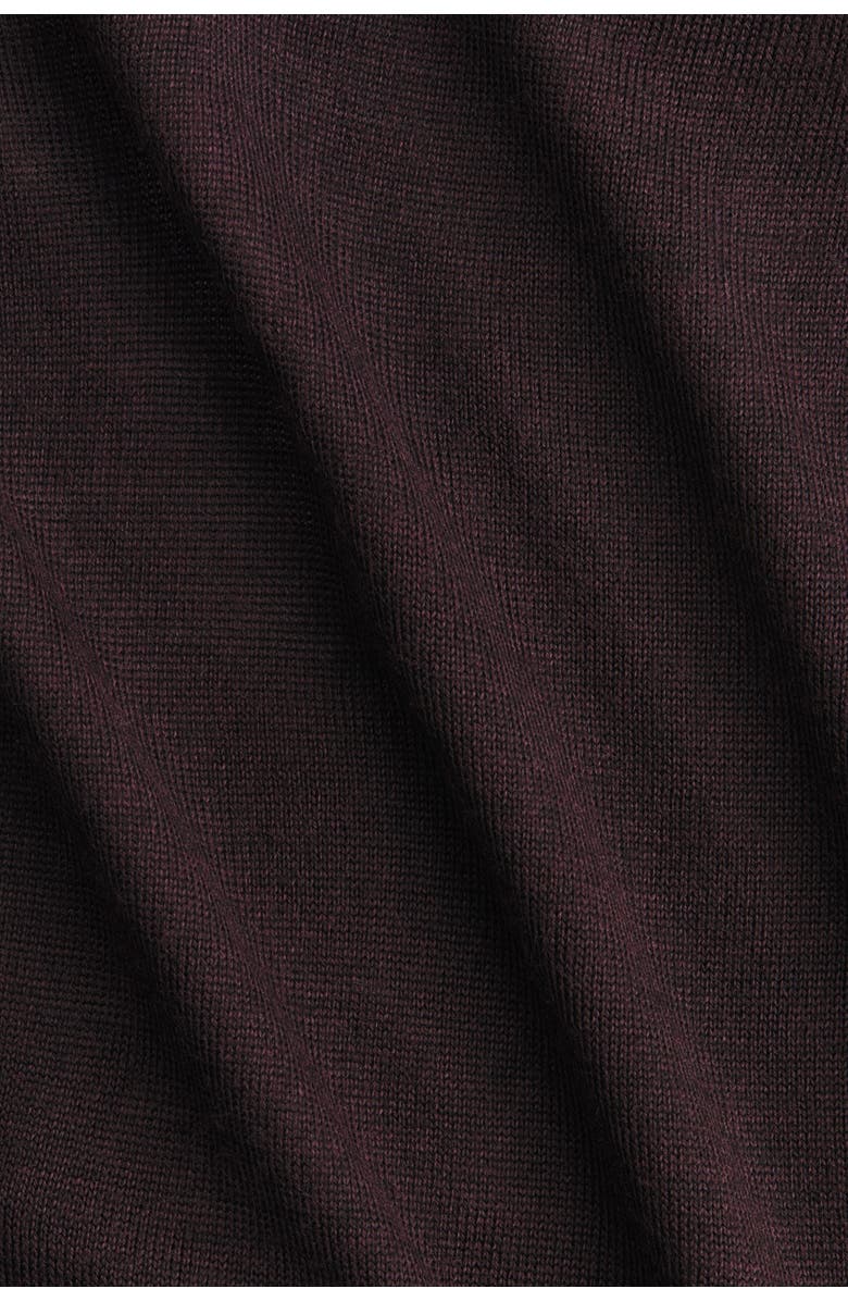 H&M Scarf-detail Turtleneck Top, Alternate, color, Dark Purple