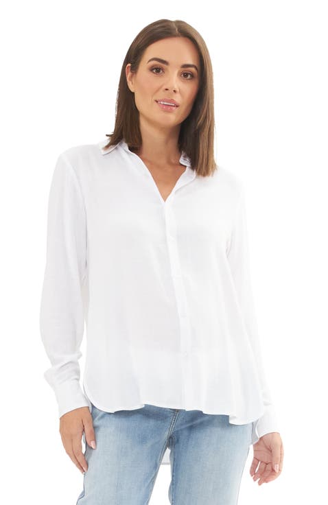Clara Button Down Maternity Shirt
