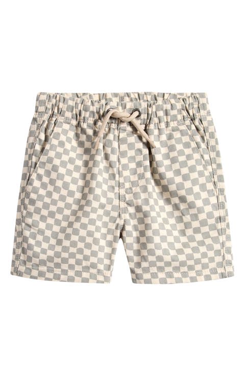 Kids' Checkerboard Cotton Twill Shorts (Toddler & Little Kid)