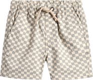 NEXT Kids' Checkerboard Cotton Twill Shorts