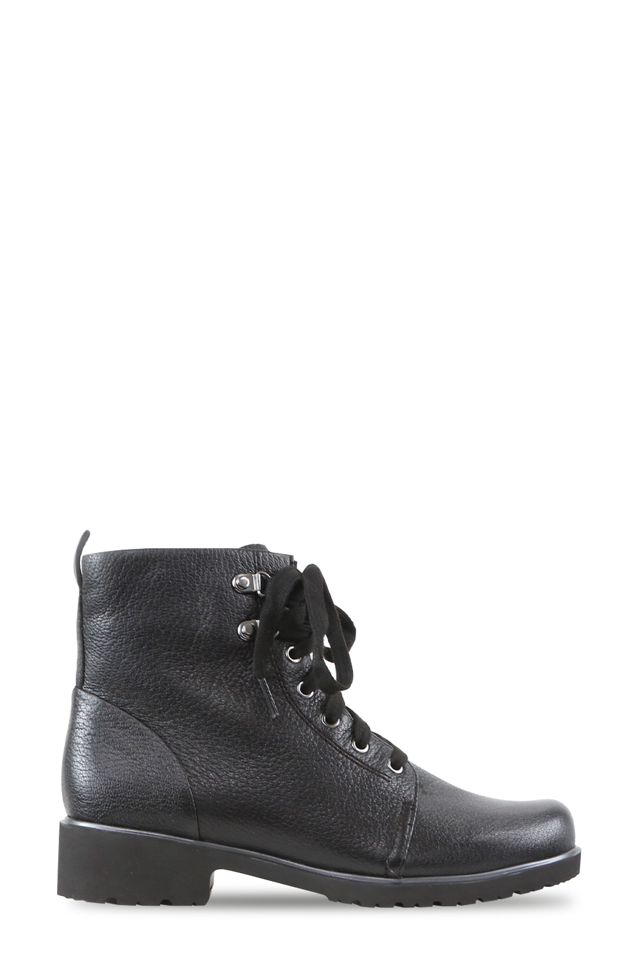 Munro Hartley Combat Boot, Alternate, color, Black