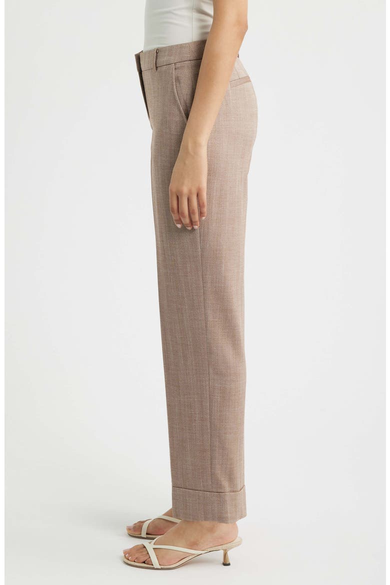 Cuff Ankle Pants, Alternate, color, RUST MULTI