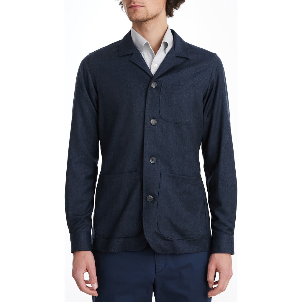 Emanuel Berg Wool Flannel Shirt Jacket