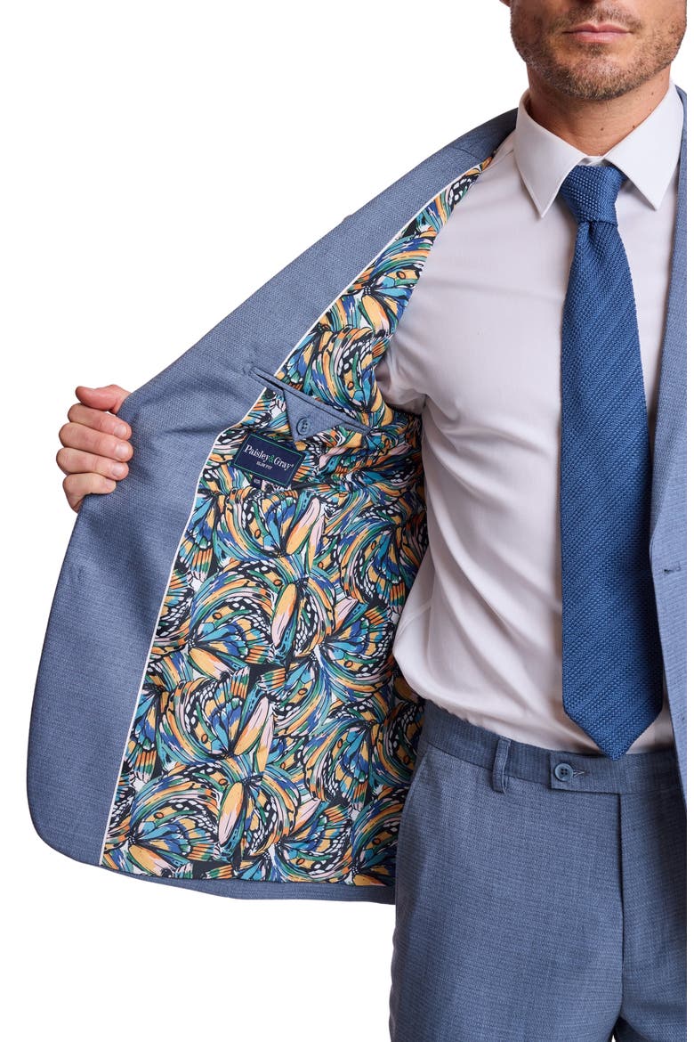 Dover Slim Fit Sport Coat, Alternate, color, GREY BLUE ICE