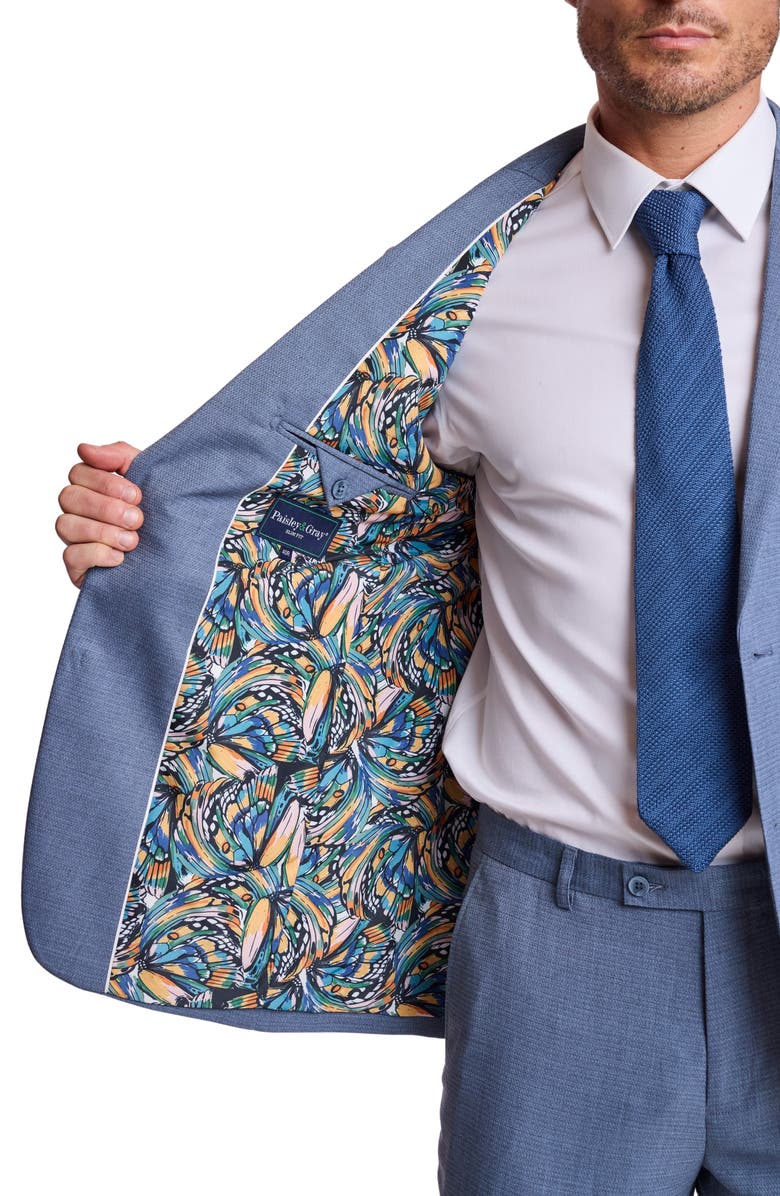PAISLEY & GRAY Dover Slim Fit Sport Coat, Alternate, color, Grey Blue Ice