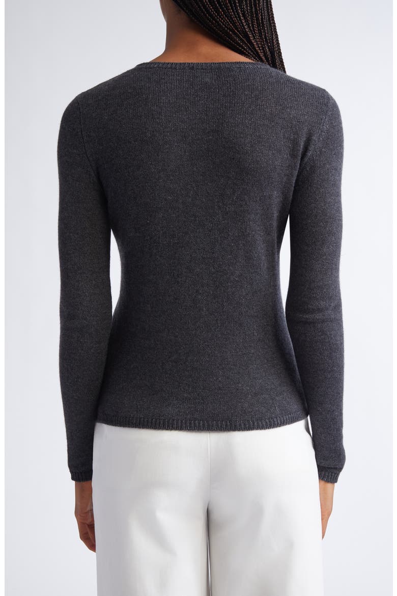 Fine Gauge Cashmere Sweater, Alternate, color, SMOKE GRAY MELANGE