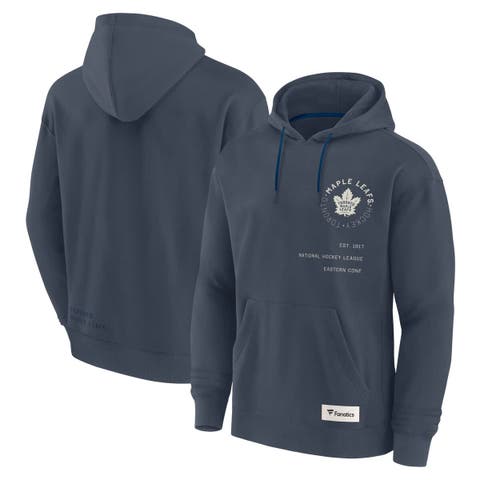 Men's Fanatics Navy Toronto Maple Leafs Future Ground Info Pullover Hoodie