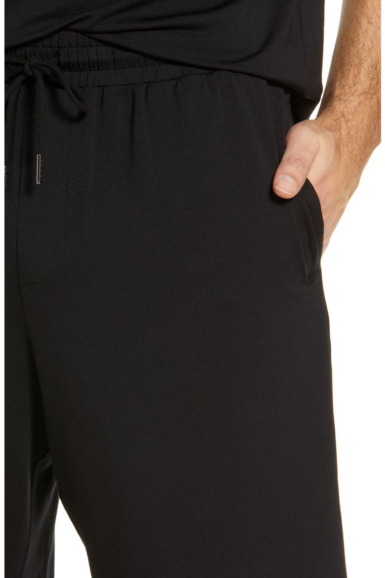 Cooling Short Pajamas, Alternate, color, BLACK