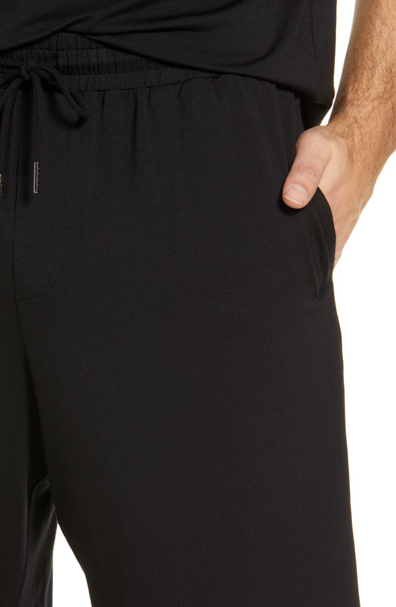 Nordstrom Cooling Short Pajamas, Alternate, color, Black
