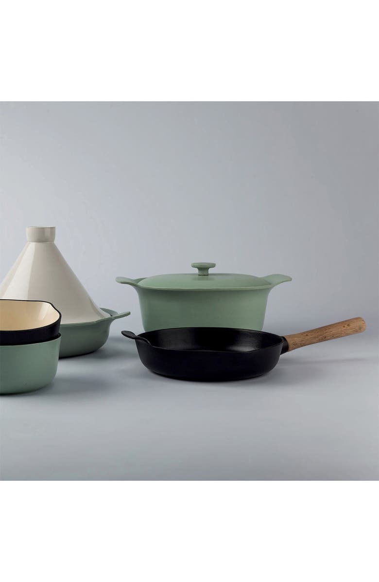 BergHOFF Ron Cast Iron Green Covered 5.5 qt. Casserole, Alternate, color, Multi