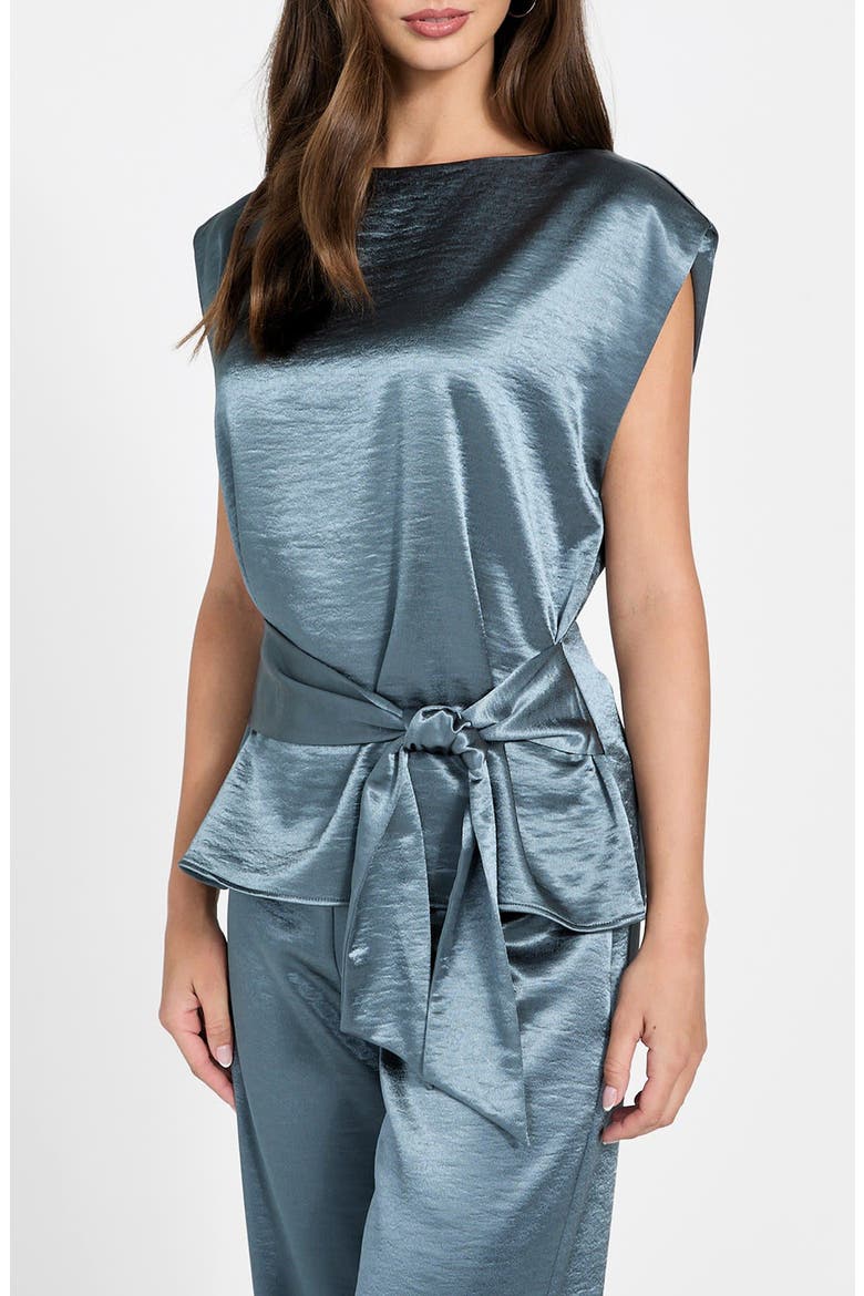Mara Satin Top, Alternate, color, SQUALL SEA