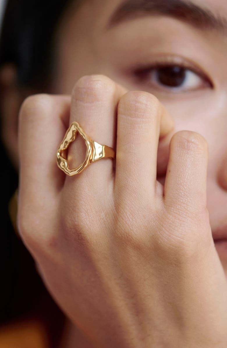 Monica Vinader Lagoon Open Ring, Alternate, color, 18Ct Gold Vermeil On Sterling