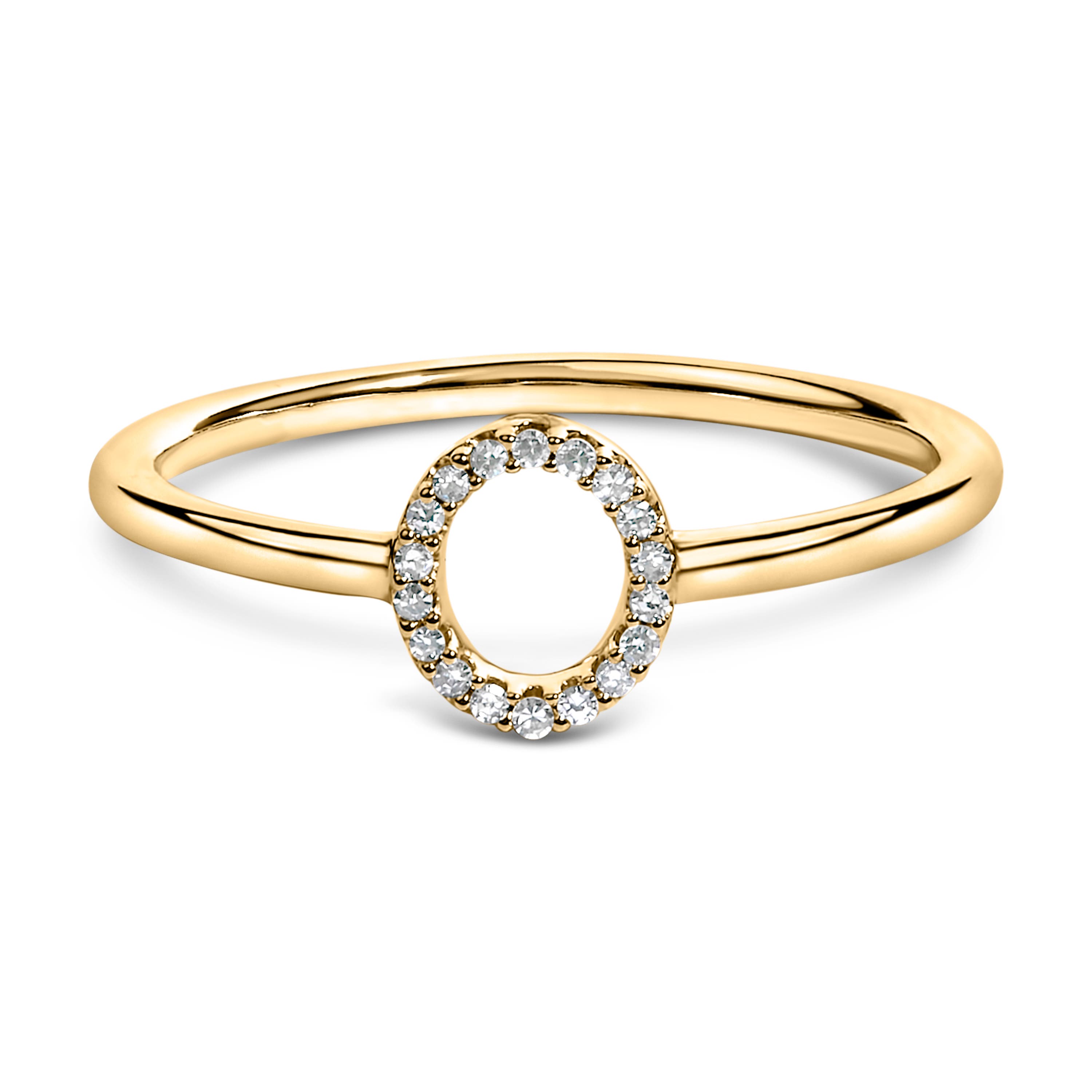 Haus of Brilliance 10K Gold Yellow Diamond Accent Initial 