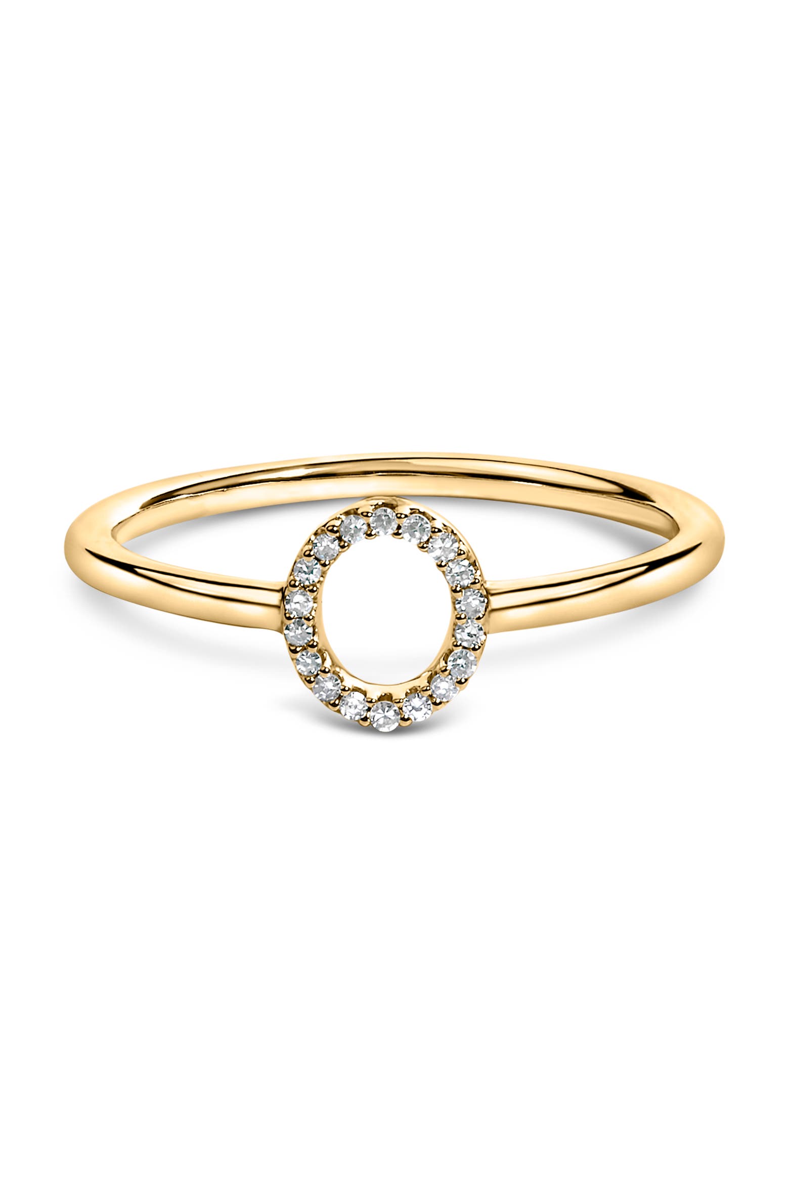 Gold Colure Code Haus of Brilliance 10K Gold Yellow Diamond Accent Initial