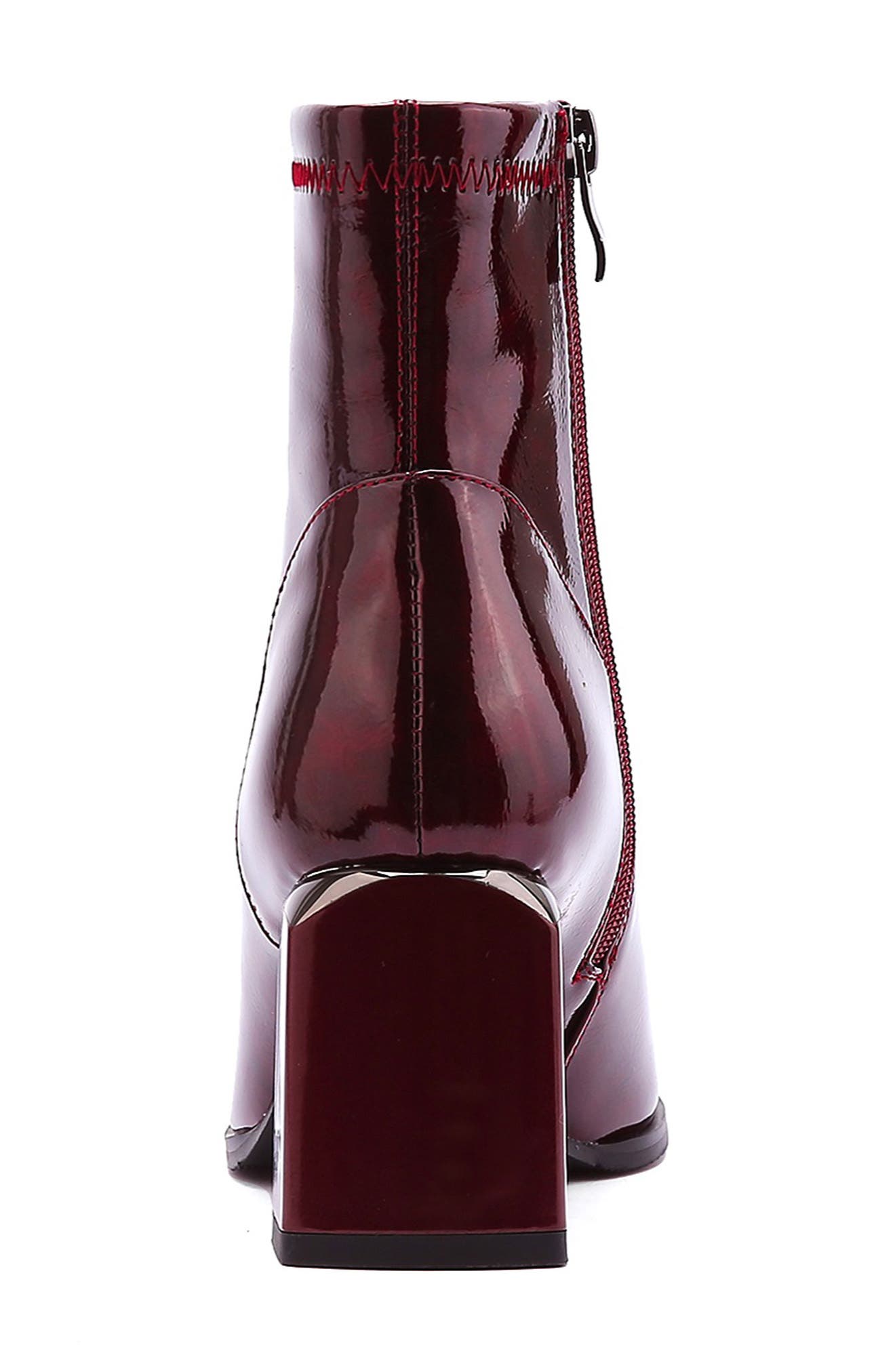 NINETY UNION Fortune Square Toe Boot, Alternate, color, Burgundy