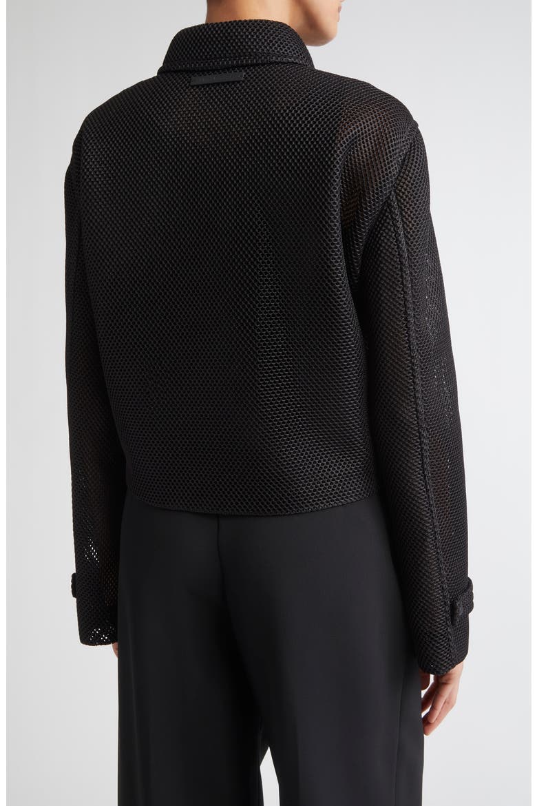 Strenna Technical Mesh Jacket, Alternate, color, BLACK