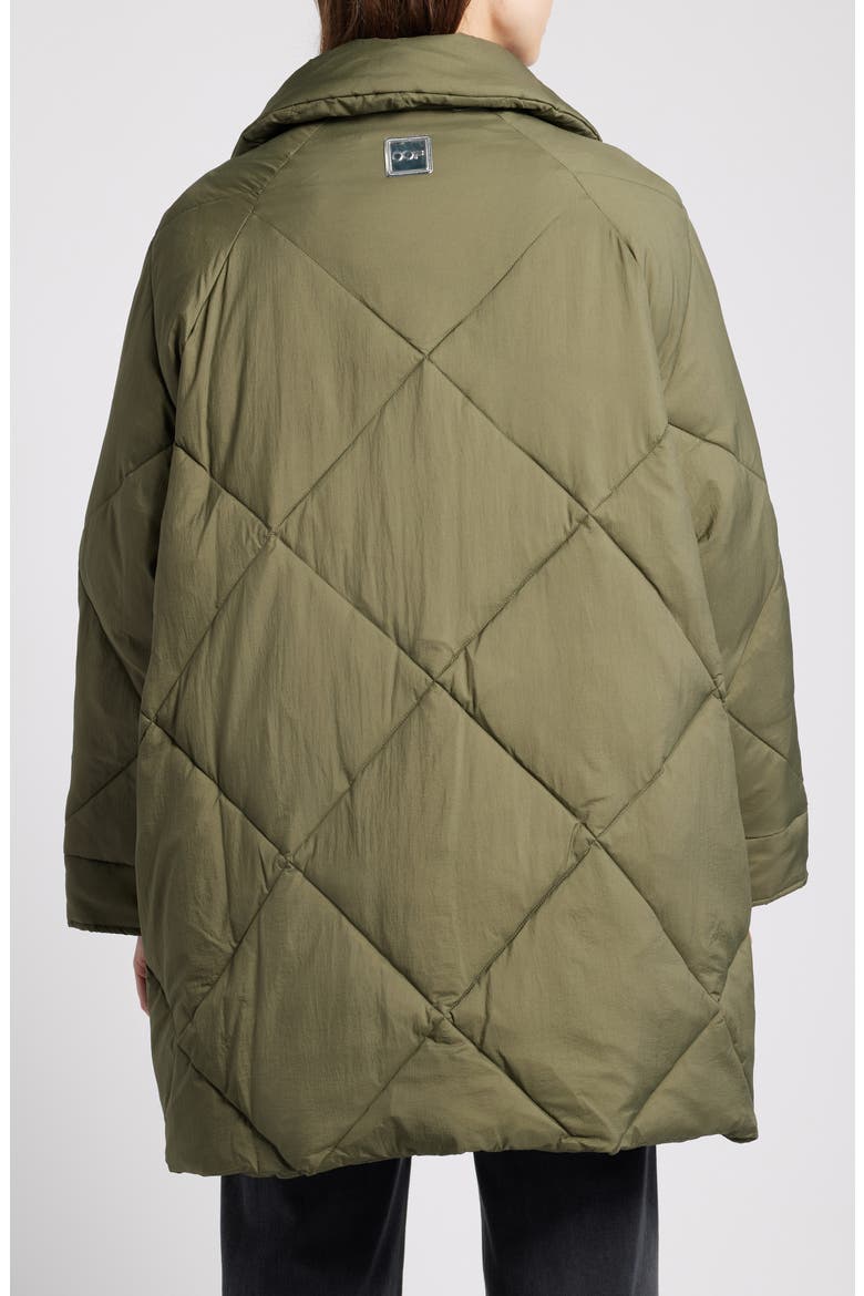 Memory Nylon Water Repellent Quilted Jacket, Alternate, color, MILITARY GREEN