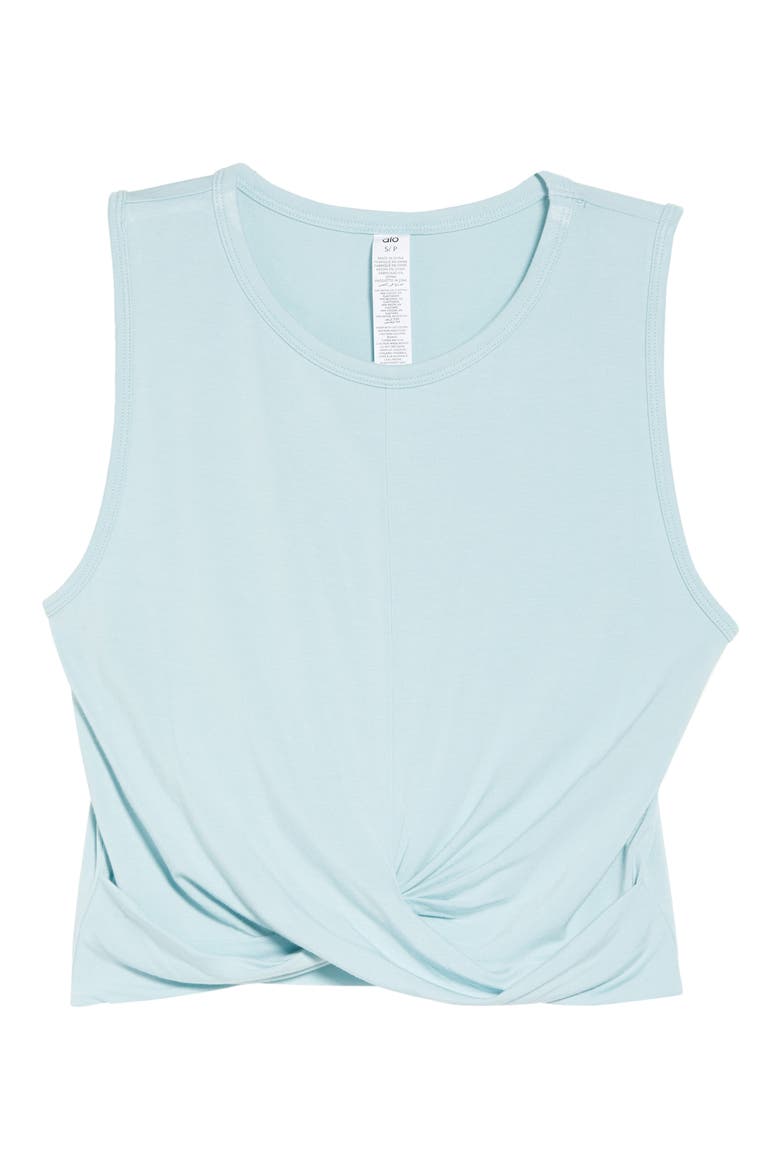 Cover Twist Hem Tank, Alternate, color, CHALK BLUE