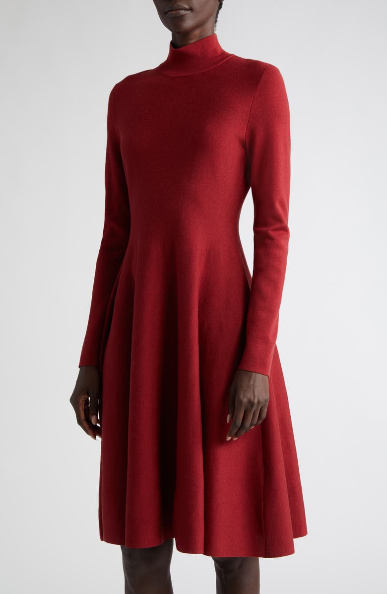 Akris punto Long Sleeve Knit Dress, Alternate, color, 
