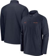 Nike Men's Nike Navy Virginia Cavaliers 2024 Sideline Coach Quarter-Zip Hoodie Jacket