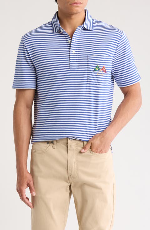 Lisle Stripe Cotton Polo
