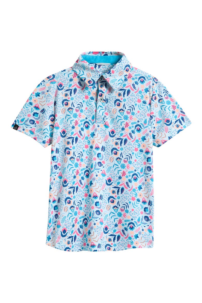 Kids' Clyde Athletic Fit Polo, Main, color, SKY