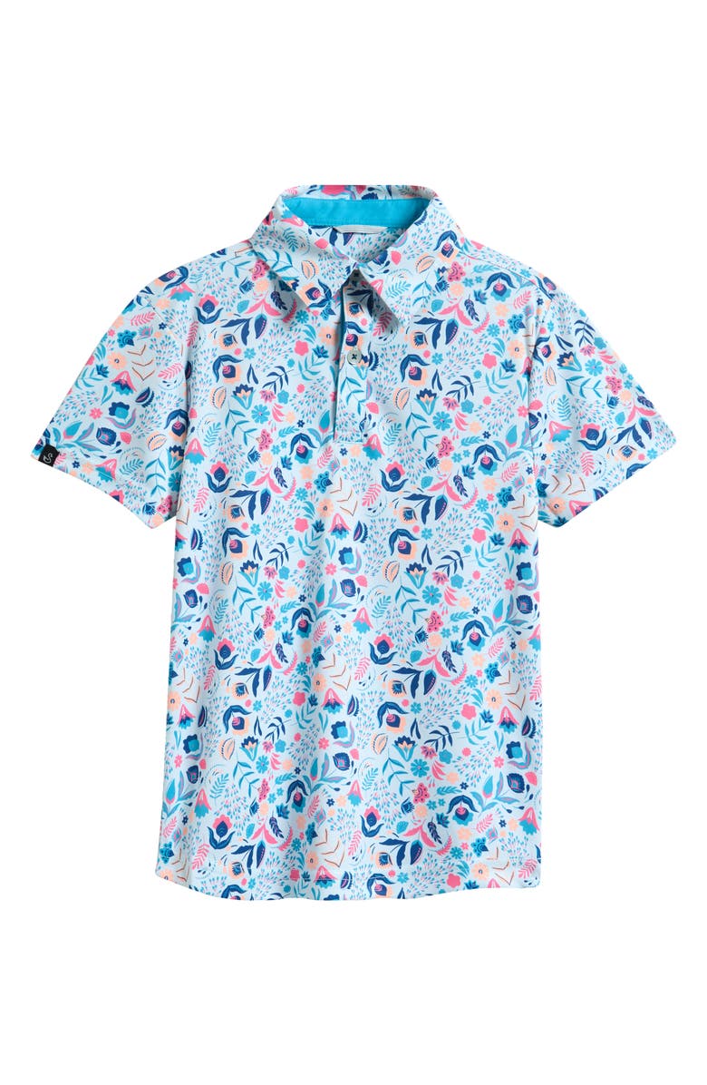 Swannies Kids' Clyde Athletic Fit Polo, Main, color, Sky