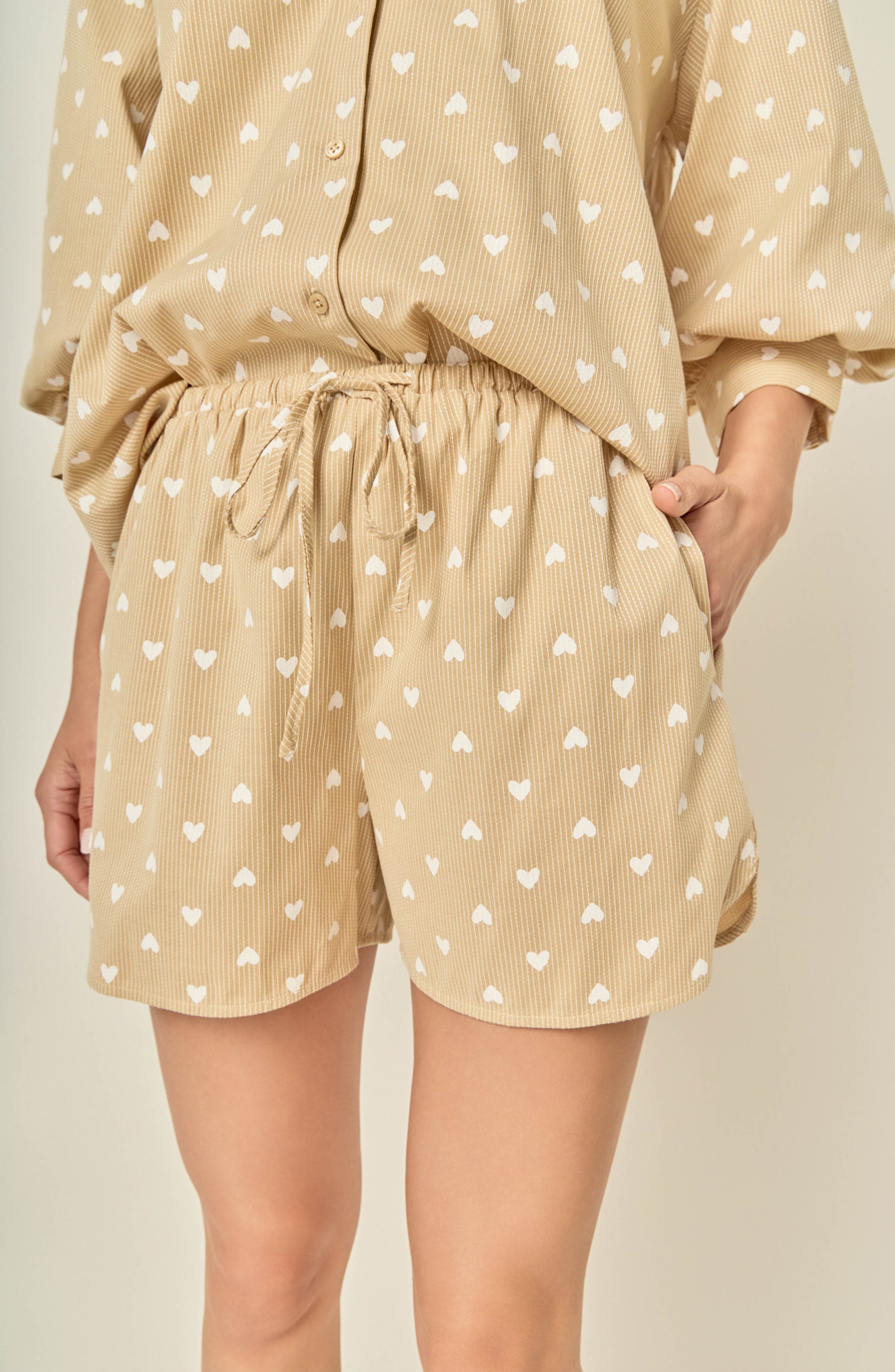 English Factory Embroidered Rib Shorts (Women) | Nordstrom