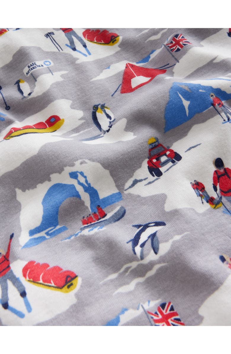 Mini Boden Kids' Antarctica Fitted Two-Piece Cotton Pajamas, Alternate, color, 