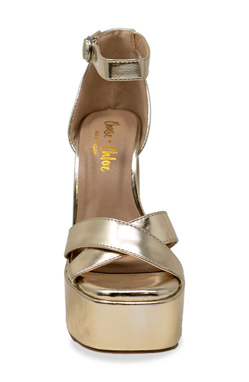 Chase & Chloe Chase And Chloe Rosetta Platform Sandal
