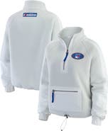 WEAR by Erin Andrews Women's WEAR by Erin Andrews Gray New York Rangers Polar Fleece Quarter-Zip Jacket