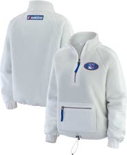 WEAR by Erin Andrews Women's WEAR by Erin Andrews Gray New York Rangers Polar Fleece Quarter-Zip Jacket