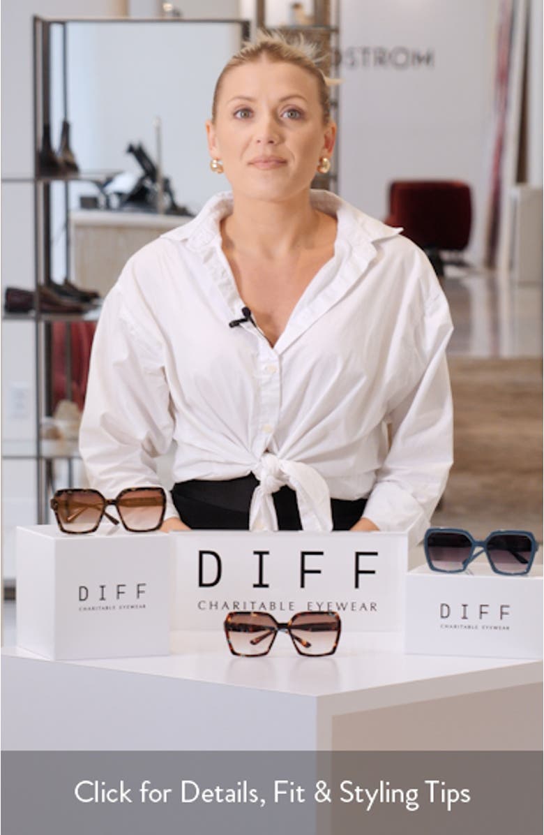 Sloane 54mm Square Sunglasses, sales video thumbnail