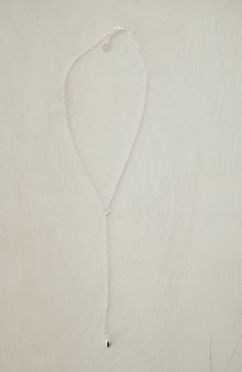 Rolo Lariat Drop Necklace