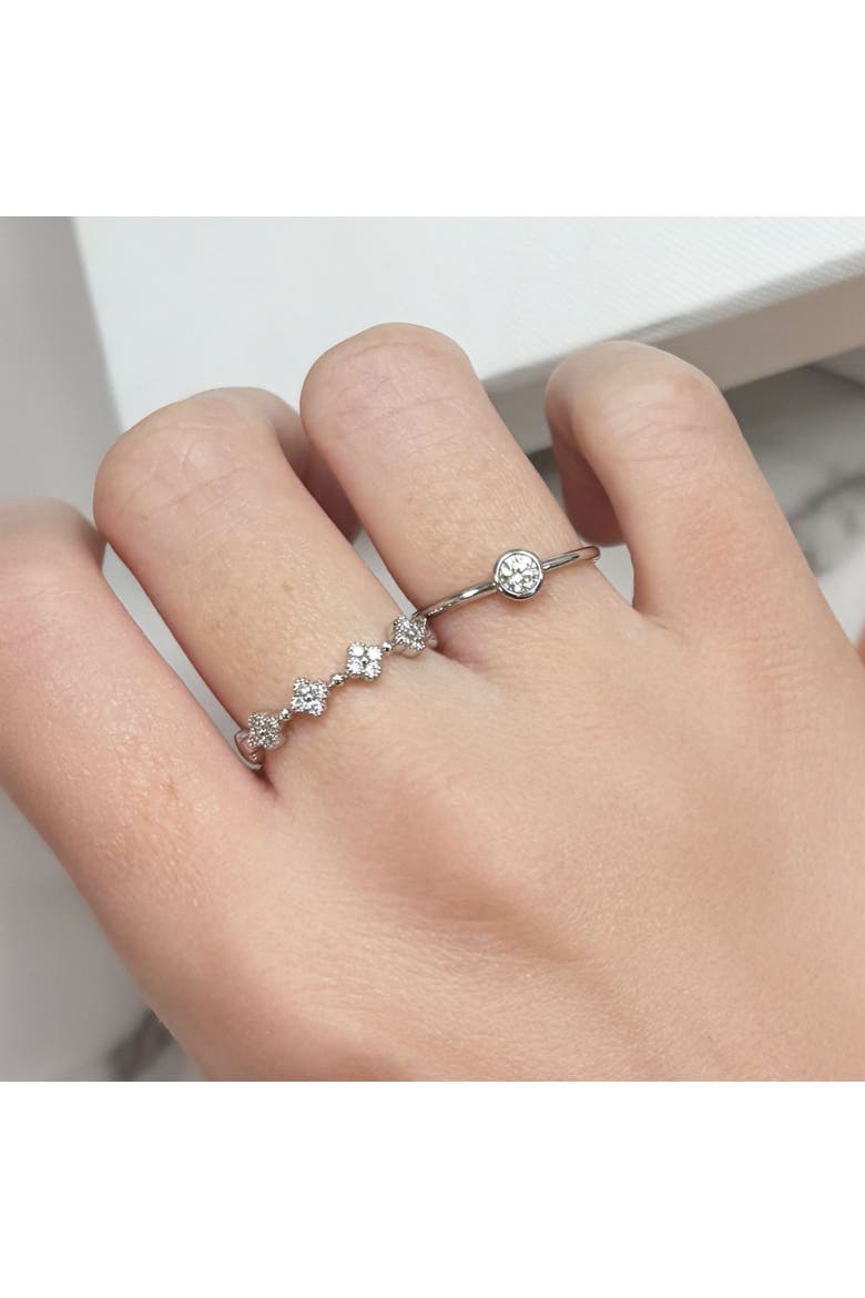 Diamond Bezel Ring, Alternate, color, White Gold