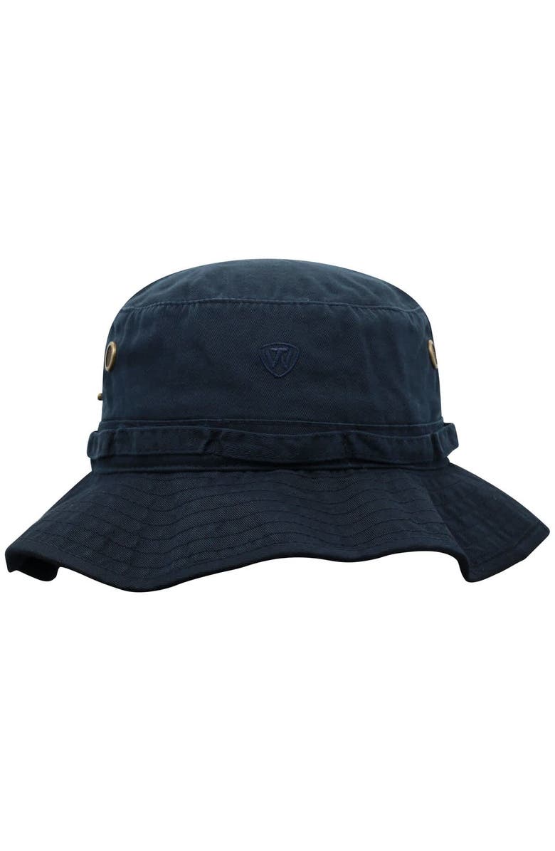 TOP OF THE WORLD Men's Top of the World Navy Michigan Wolverines Angler Washed Bucket Hat, Alternate, color, Navy
