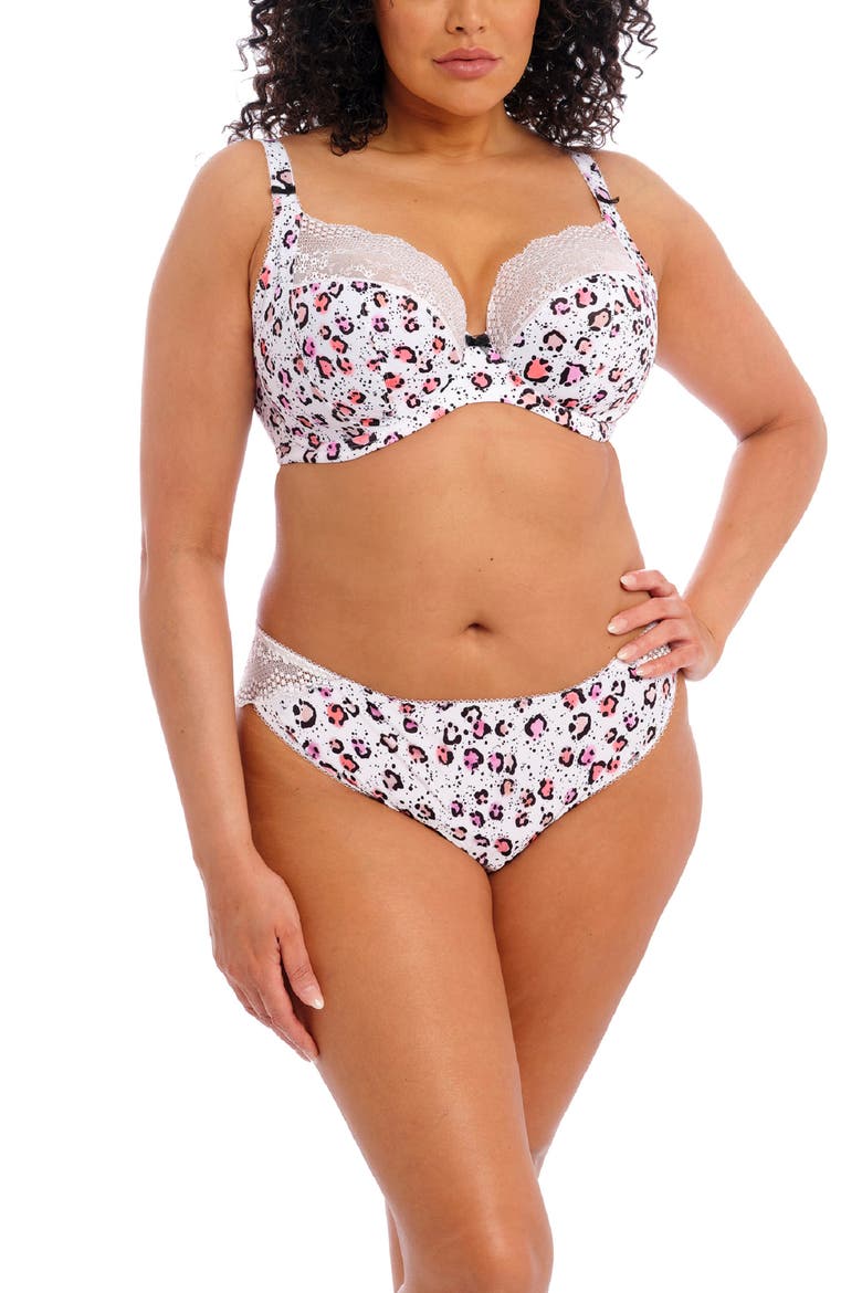 Lucie Full Figure Underwire Plunge Bra, Alternate, color, RUMBLE