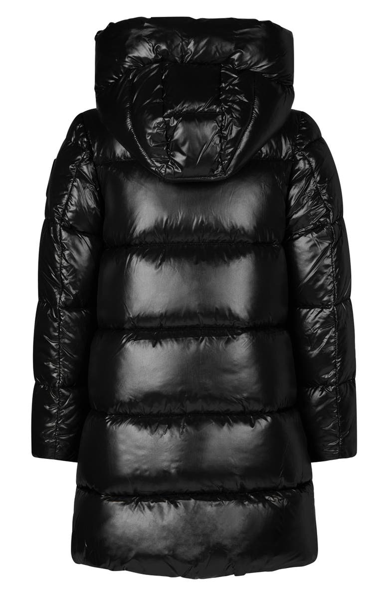 Save The Duck Kids' Millie Water Resistant Puffer Coat, Alternate, color, Blackdnu