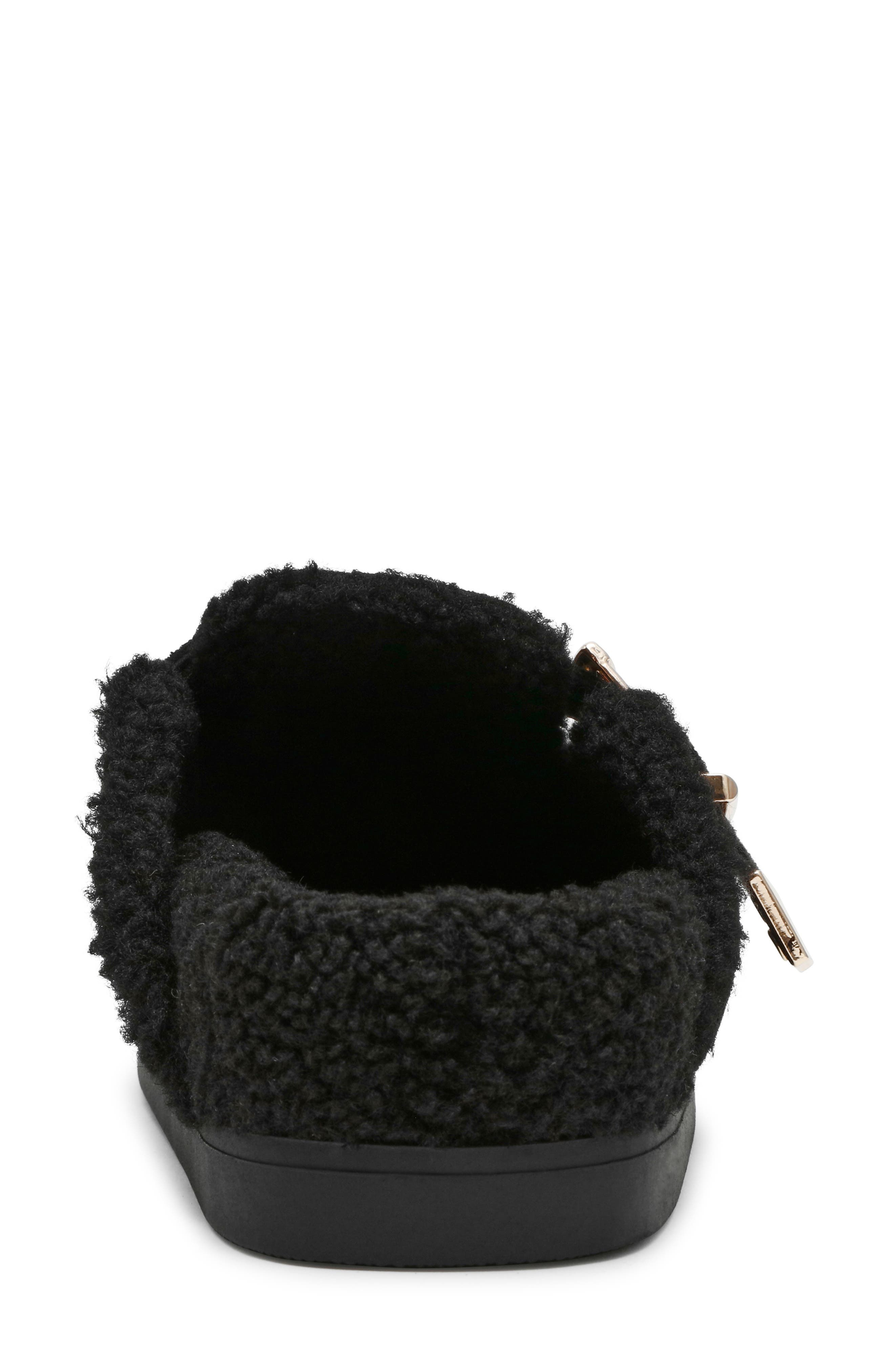 DV by Dolce Vita Anina Faux Shearling Lined Mule, Alternate, color, Black Faux Suede