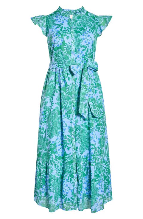 Tressa Floral Print Maxi Dress (Plus)