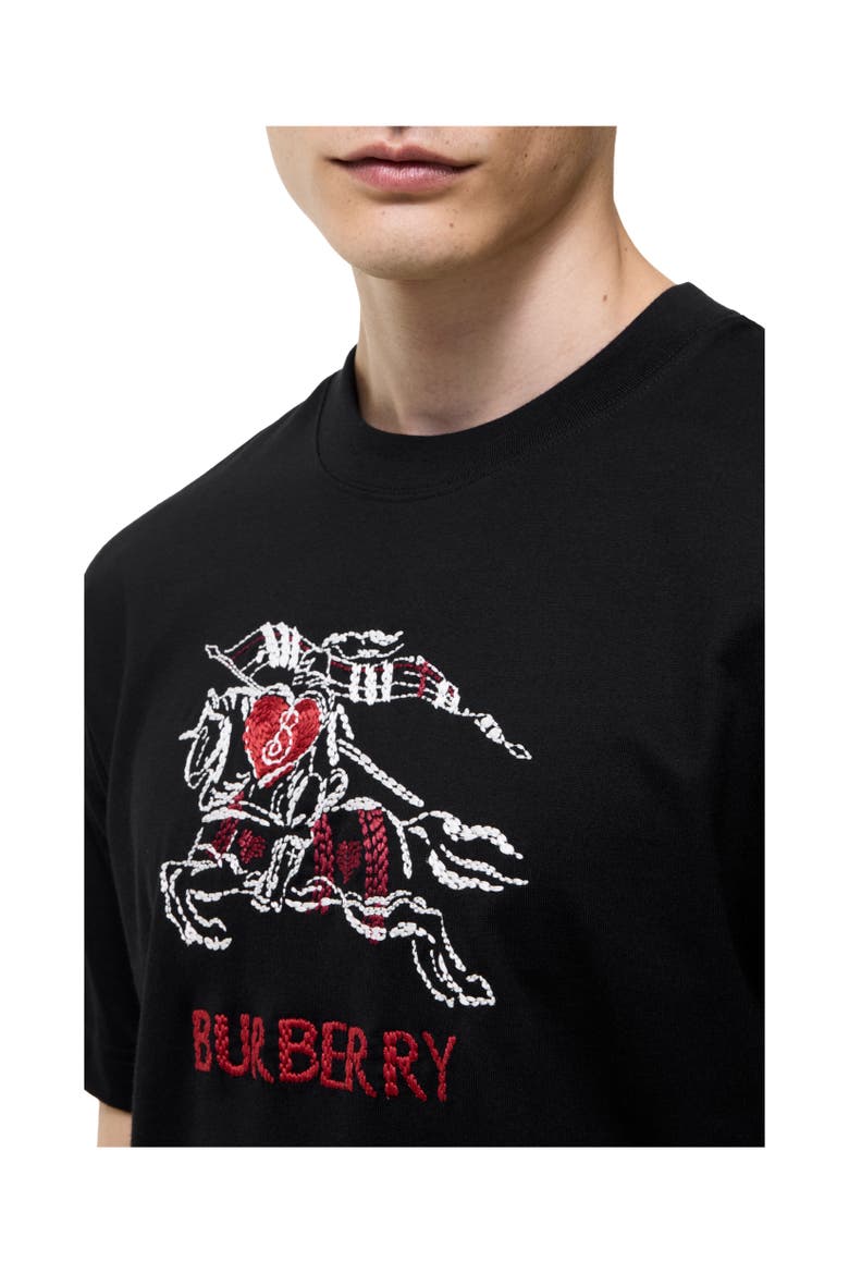 Heart Knight Cotton T-shirt, Alternate, color, Black