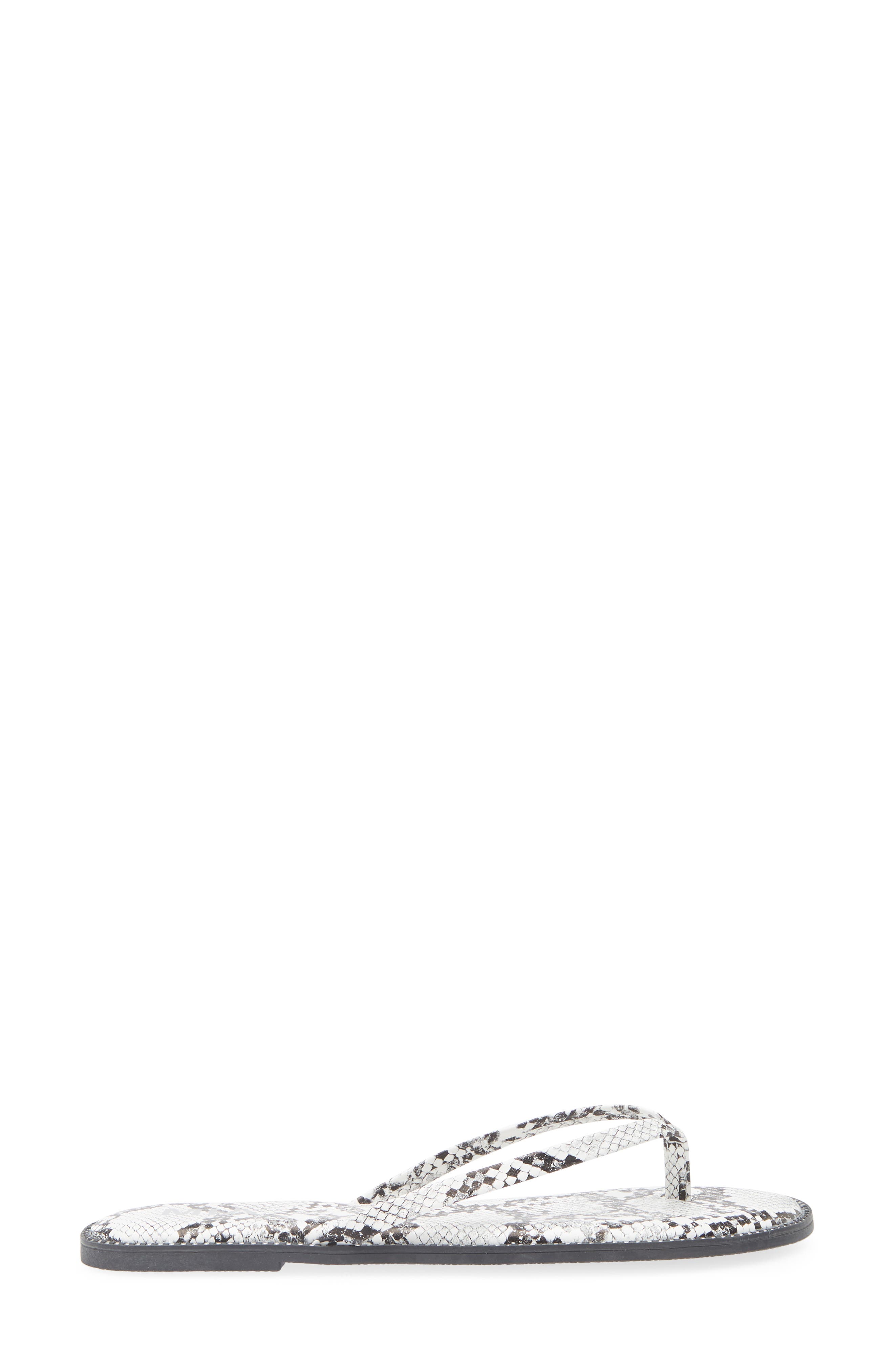 MIA Aster Flip Flop, Alternate, color, White Snake Emobossed