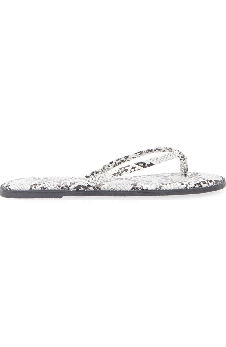 MIA Aster Flip Flop, Alternate, color, White Snake Emobossed