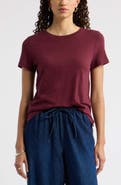 Caslon® Cotton Blend Crewneck T-Shirt