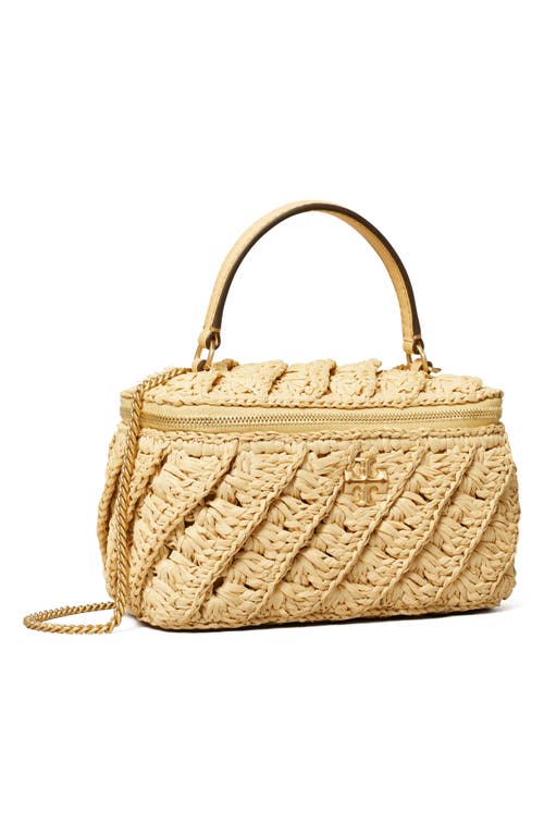 Tory Burch Kira Crochet Raffia Vanity Case