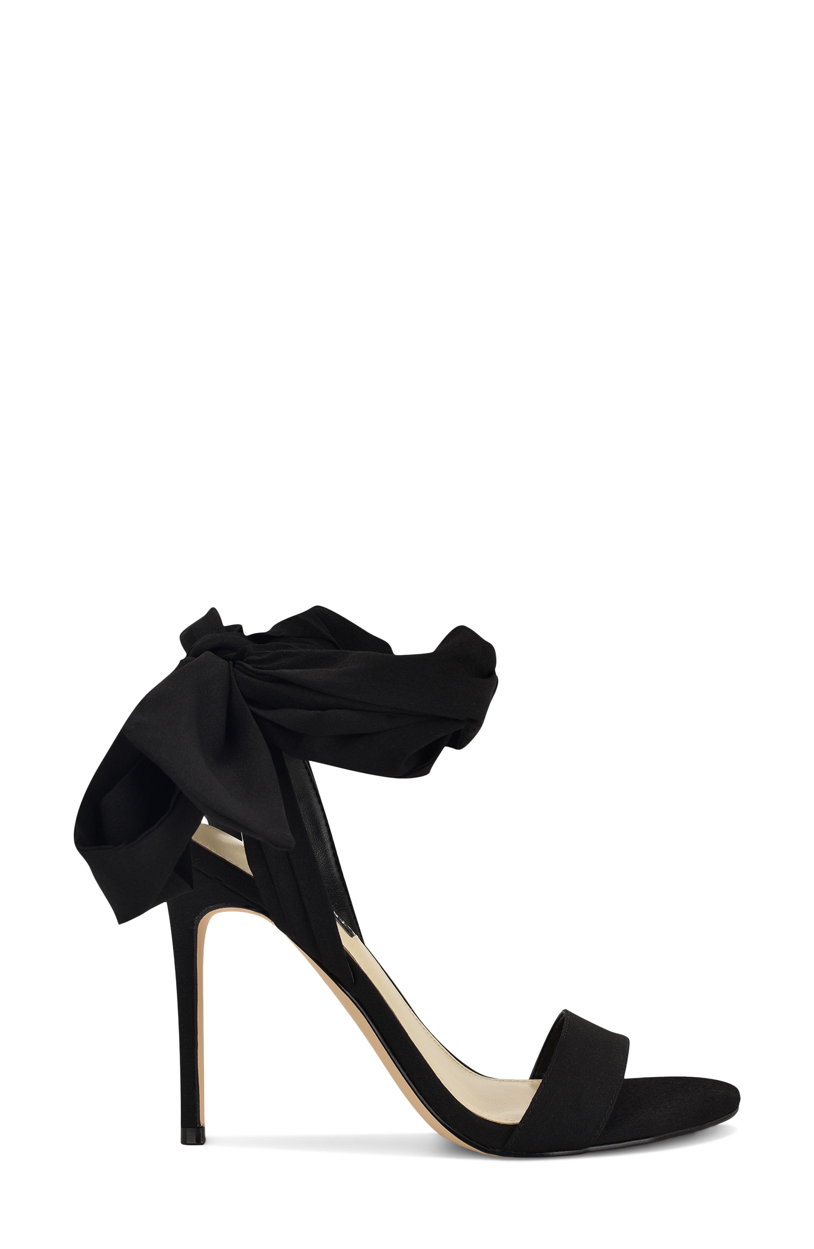 Nine West Maddie Stiletto Sandal, Alternate, color, Black